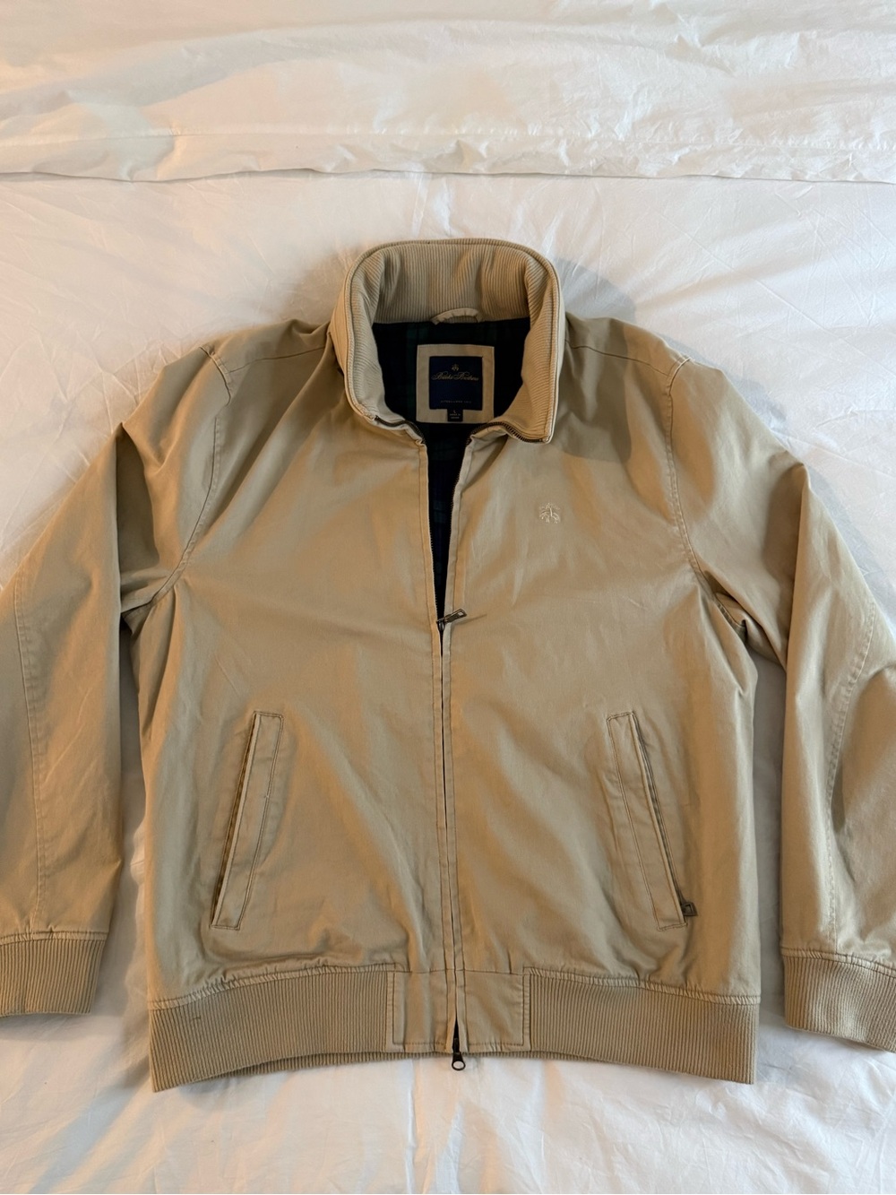 Brooks Brothers Tan Bomber Jacket